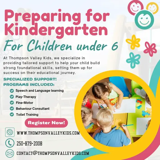 Preparing for Kindergarten for children under 6: speech and language, play therapy, fine motor, behaviour consultant and toilet training